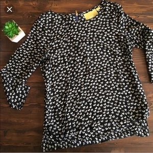 Anthropologie Maeve heart print top XS....